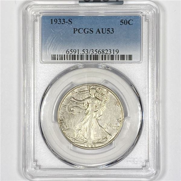 1933-S Walking Liberty Half Dollar PCGS-AU53