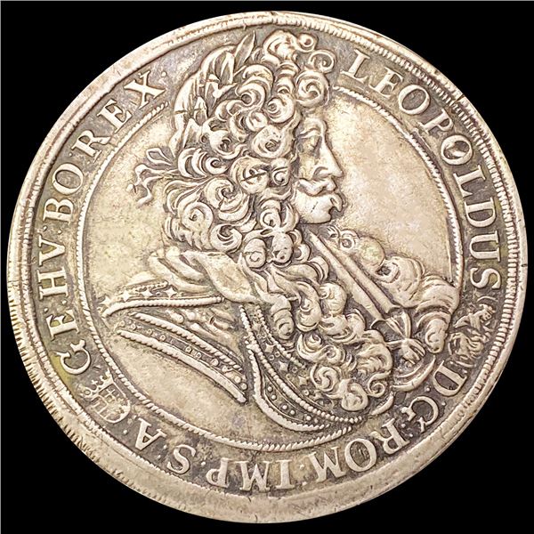 1698 Hungary Taler NEARLY UNCIRCULATED