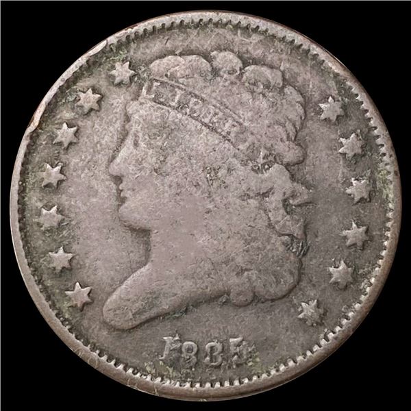 1835 Classic Head Half Cent ABOUT UNCIRCULATED
