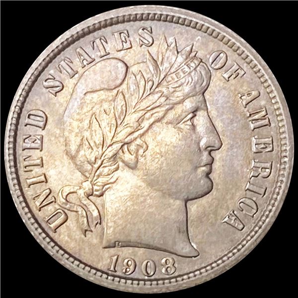 1908 Barber Dime UNCIRCULATED