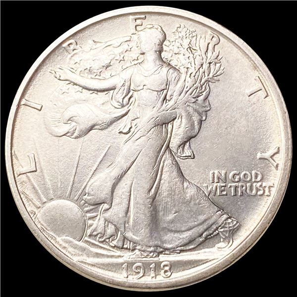 1918-S Walking Liberty Half Dollar CLOSELY UNC