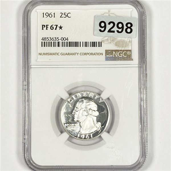 1961 Washington Silver Quarter NGC-PF67*
