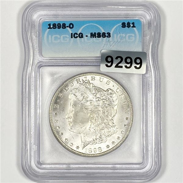 1898-O Morgan Silver Dollar ICG-MS63