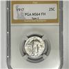 Image 1 : 1917 Standing Liberty Quarter PGA-MS64 FH, Ty 2