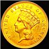 Image 1 : 1878 $3 Gold Piece NEARLY UNCIRCULATED
