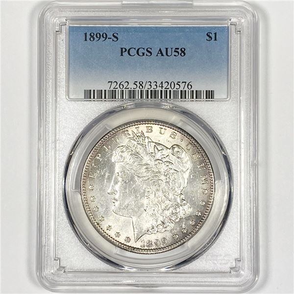 1899-S Morgan Silver Dollar PCGS-AU58