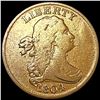 Image 1 : 1804 Spike Chin Draped Bust Half Cent CLOSELY UNC