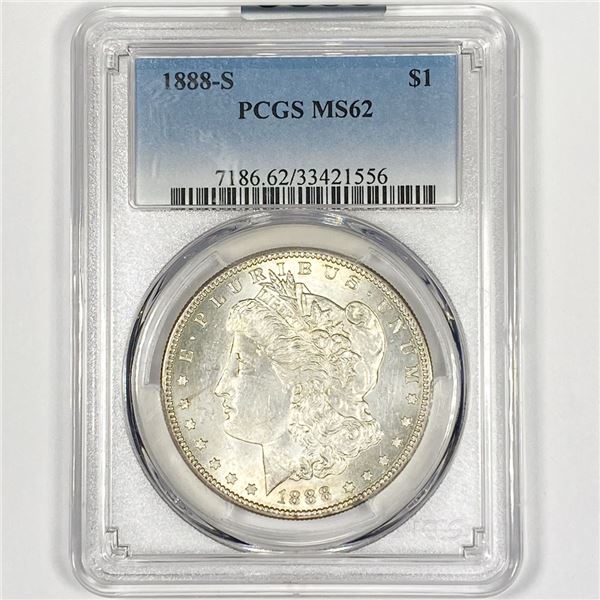1888-S Morgan Silver Dollar PCGS-MS62