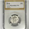 Image 1 : 1918 Standing Liberty Quarter PGA-MS63 FH