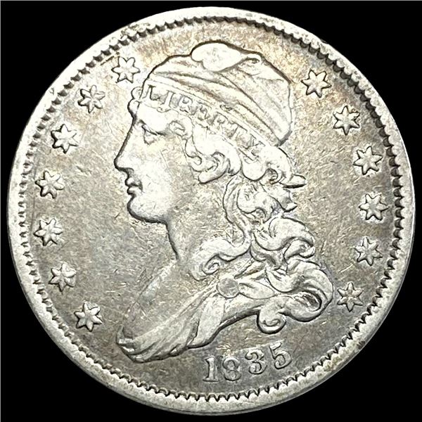 1835 Capped Bust Quarter NEARLY UNCIRCULATED