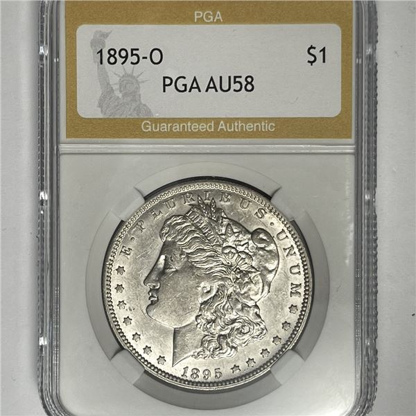 1895-O Morgan Silver Dollar PGA-AU58