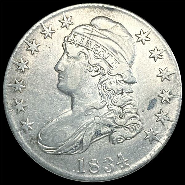 1834 Capped Bust Half Dollar CLOSELY UNCIRCULATED