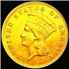 Image 1 : 1888 $3 Gold Piece UNCIRCULATED