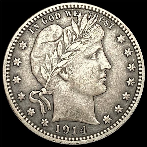 1914 Barber Quarter NEARLY UNCIRCULATED