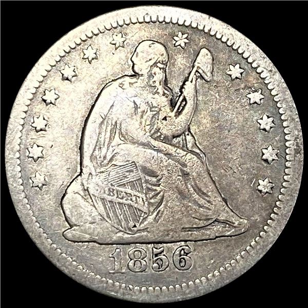 1856-O Seated Liberty Quarter NICELY CIRCULATED