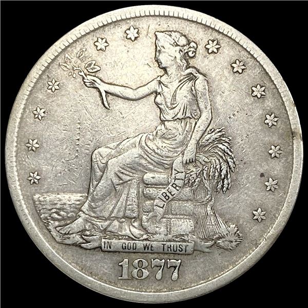 1877-S Silver Trade Dollar NEARLY UNCIRCULATED