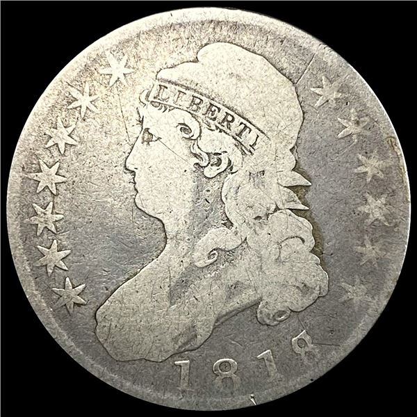 1818 Capped Bust Half Dollar NICELY CIRCULATED