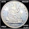 Image 1 : 1878 Seated Liberty Half Dollar CHOICE PROOF