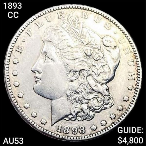 1893-CC Morgan Silver Dollar HIGH GRADE