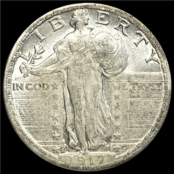 1917-S Standing Liberty Quarter CLOSELY UNC