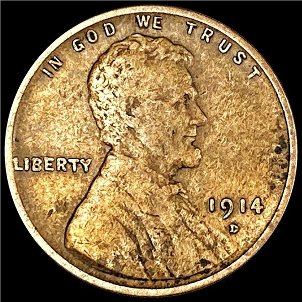 1914-D Wheat Cent NEARLY UNCIRCULATED