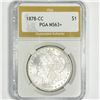 Image 1 : 1878-CC Morgan Silver Dollar PGA-MS63+