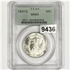Image 1 : 1947-D Walking Liberty Half Dollar PCGS-MS64