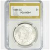 Image 1 : 1884-CC Morgan Silver Dollar PGA-MS64