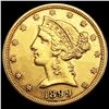 Image 1 : 1899-S $5 Gold Half Eagle UNCIRCULATED