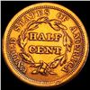 Image 2 : 1856 Braided Hair Half Cent CLOSELY UNCIRCULATED
