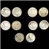 Image 2 : (10) Walking Liberty Half Dollars UNCIRCULATED