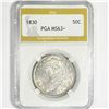 Image 1 : 1830 Capped Bust Half Dollar PGA-MS63+