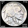 Image 1 : 1937-D 3-Leg Buffalo Head Nickel UNCIRCULATED