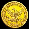 Image 2 : 1861 Old Rev $2.50 Gold Quarter Eagle CHOICE AU