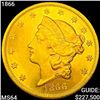 Image 1 : 1866 $20 Gold Double Eagle CHOICE BU
