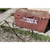 Image 1 : JOB LOT - METAL JOB BOX (2X4X8) AND 2X TOW CABLES 