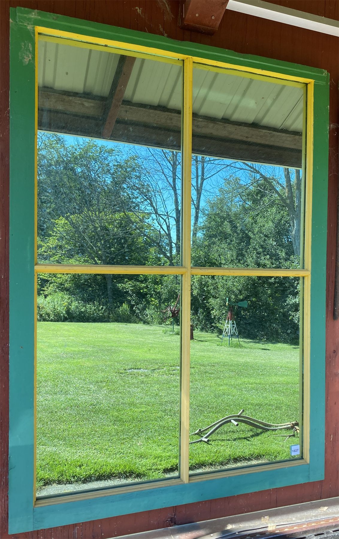 MIRRORED WINDOW FRAME 32 INCHES BY 44 INCHES