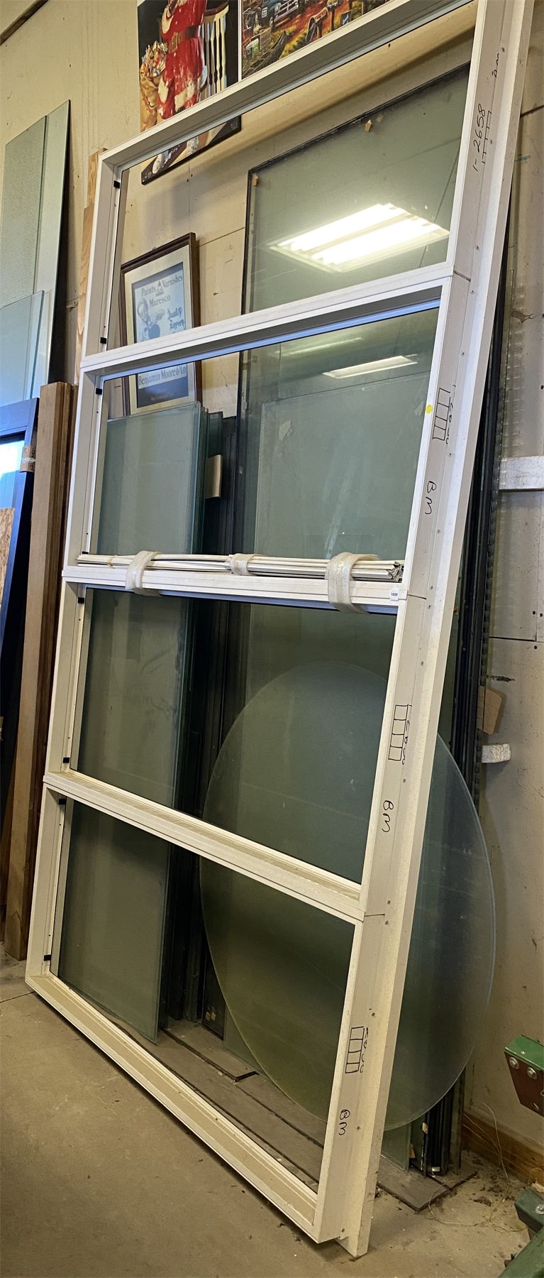 110 Inch Window VINYL WINDOW - FRAME AND GLASS 110 INCH X 110 INCH