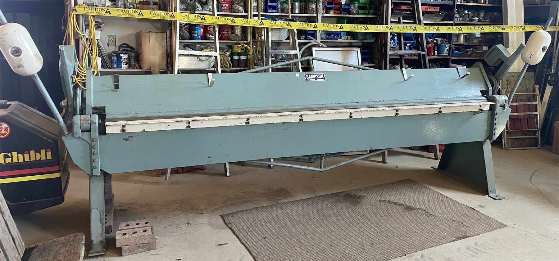 Table Brake SAMPSON MODEL 1016S METAL BRAKE - 10 FOOT TABLE