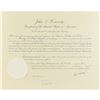Image 1 : John F. Kennedy Document Signed as President