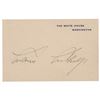 Image 1 : Calvin Coolidge Signed White House Card