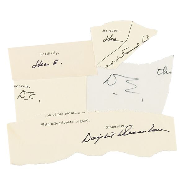 Dwight D. Eisenhower (5) Signatures