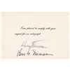 Image 1 : Harry and Bess Truman Signatures
