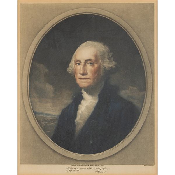 George Washington 1931 Mezzotint Print