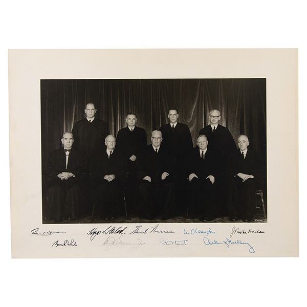 Warren Court Signed Photograph