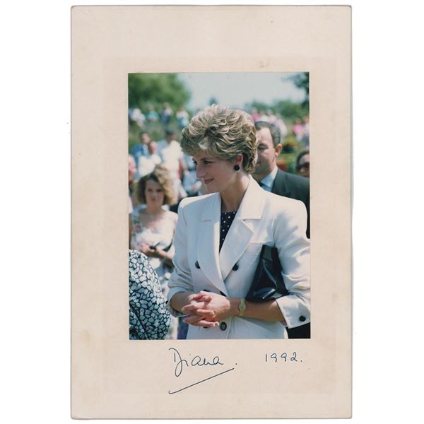 Princess Diana Signed Photograph