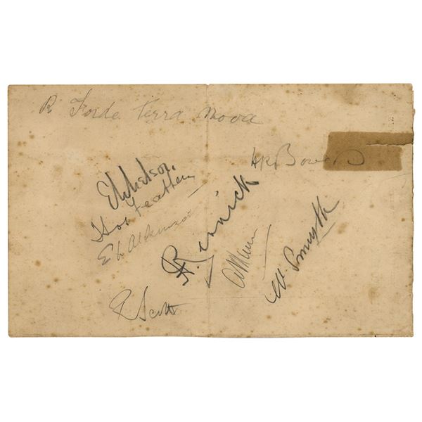 Robert Falcon Scott and the Terra Nova Expedition Signatures