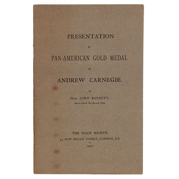 Andrew Carnegie Signed Program