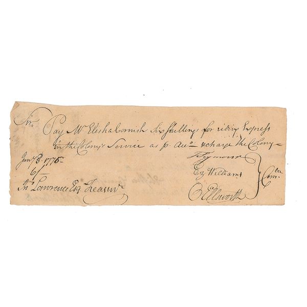 Oliver Ellsworth Document Signed