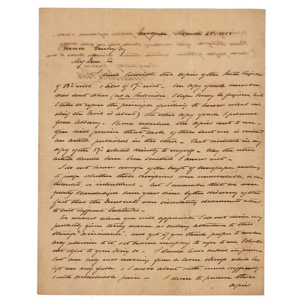 Hamilton Fish Autograph Letter Signed